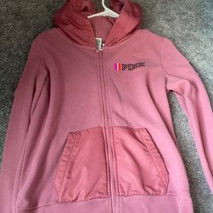 Zip up Pink hoodie.